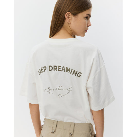 Vera boxy T-shirt Snow white