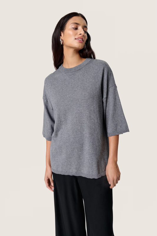 Sanja pullover SS Grey melange
