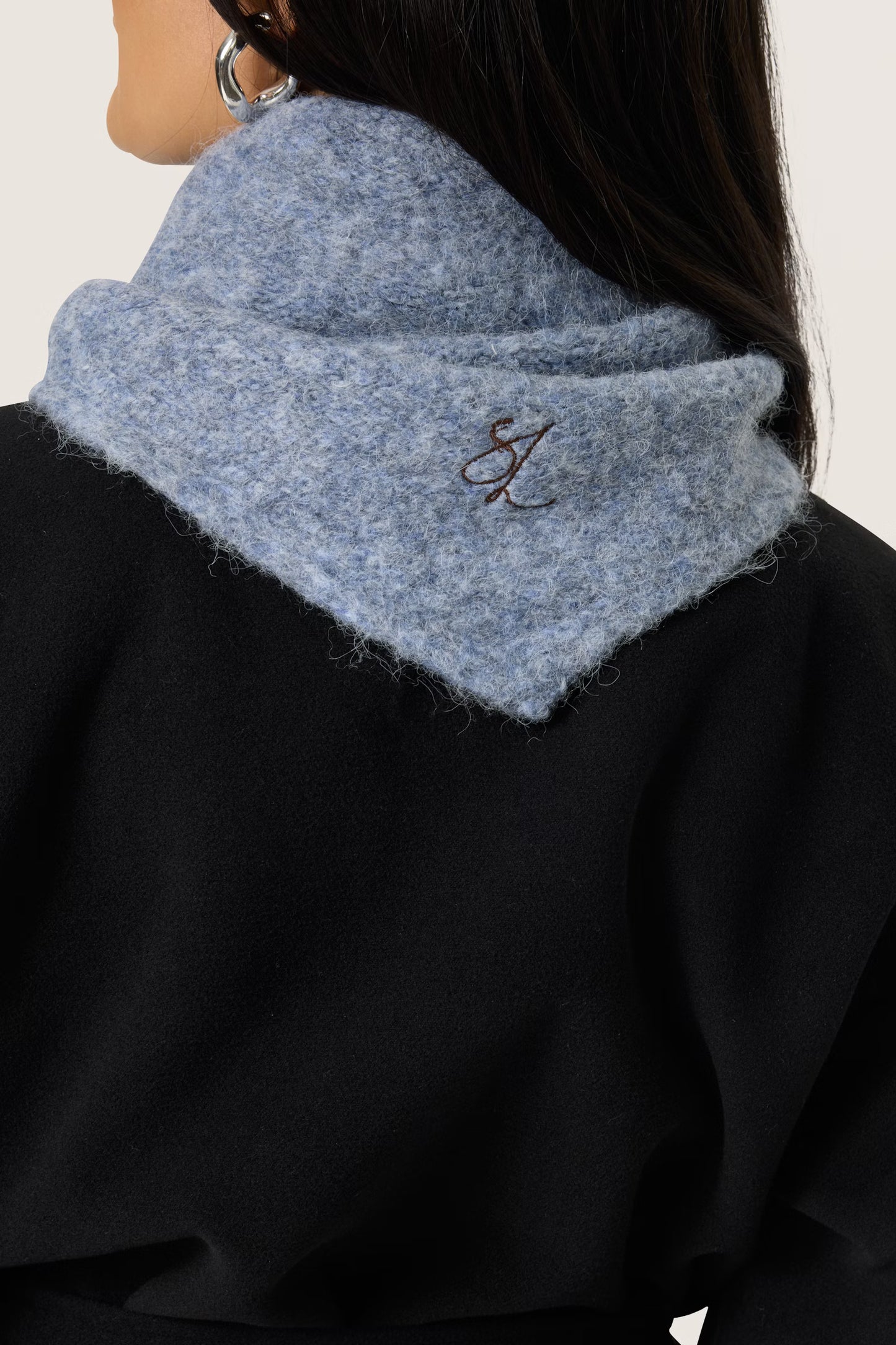 Pleoni scarf Bijou blue melange