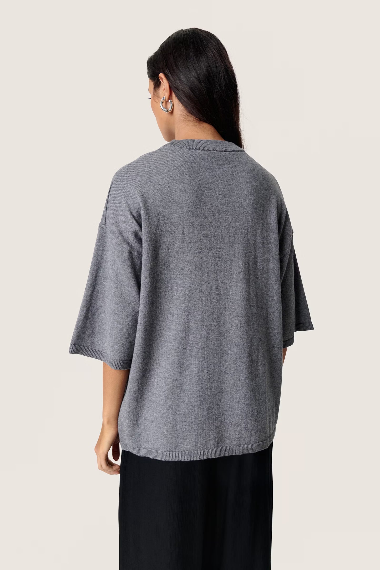 Sanja pullover SS Grey melange
