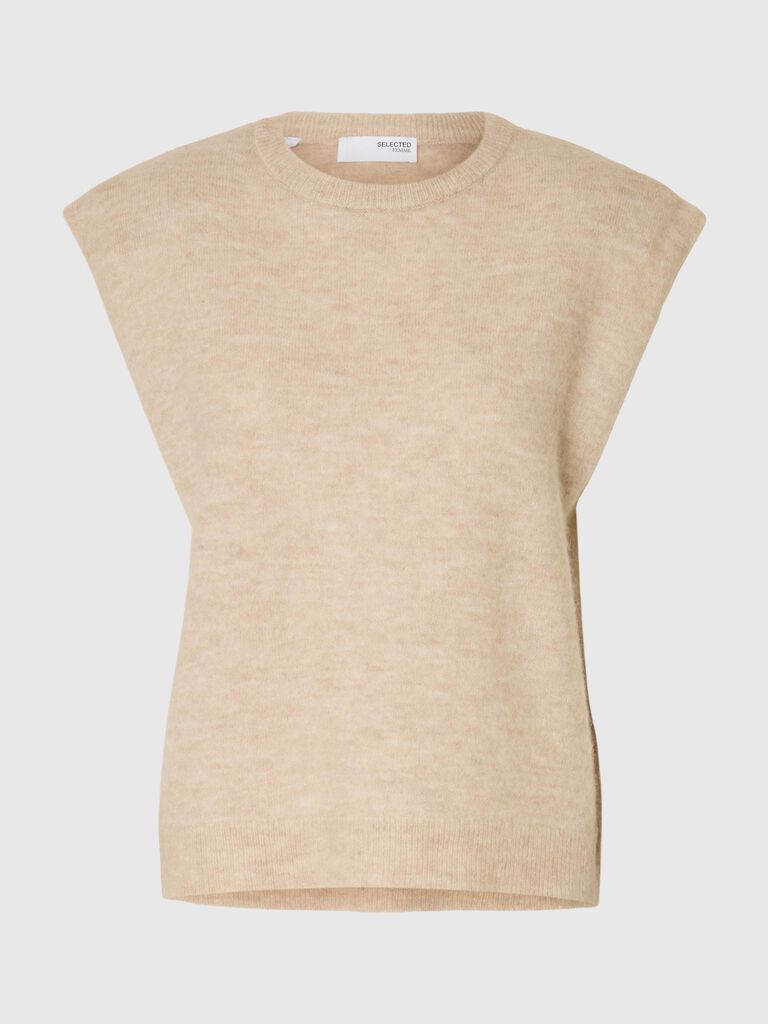 Lulu SL knit vest Birch