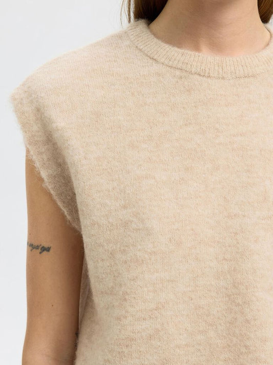 Lulu SL knit vest Birch