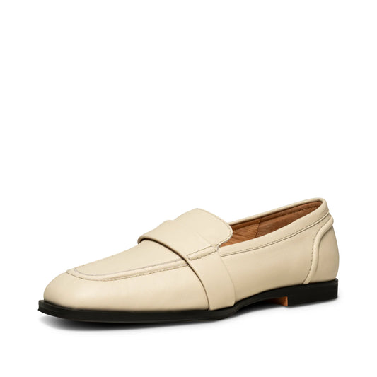 Loafer leather Off white