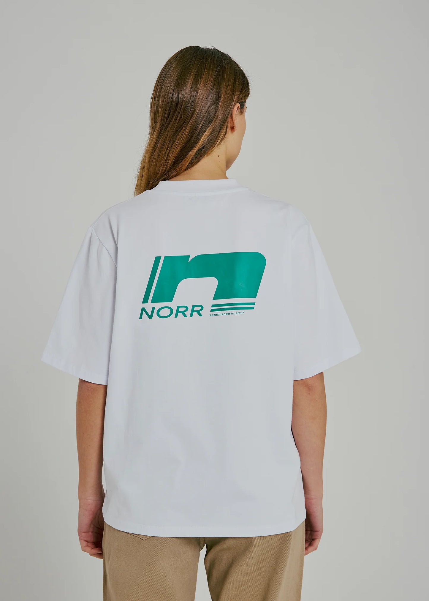 Sanda Tee Light blue/Green