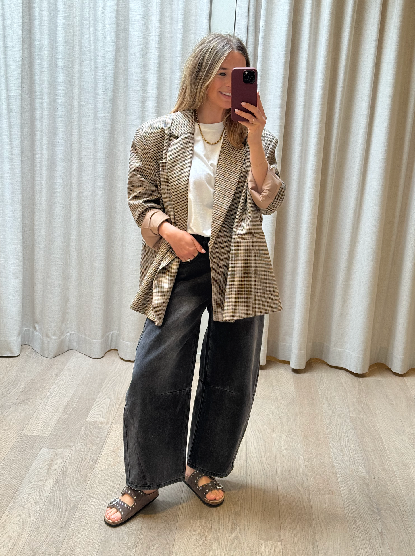 Very Oversized Blazer Mini check