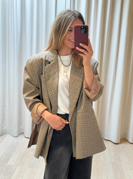 Very Oversized Blazer Mini check