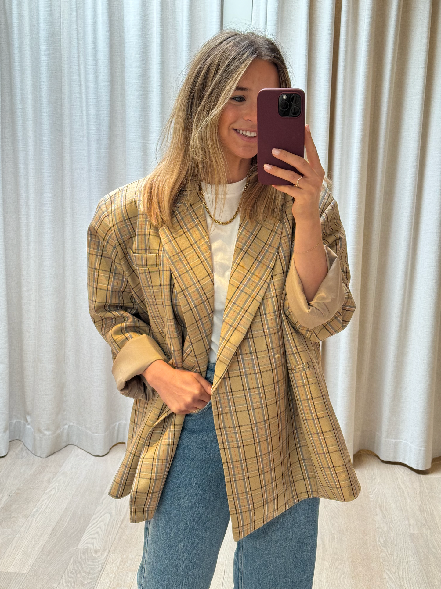 Very Oversized Blazer Big Check