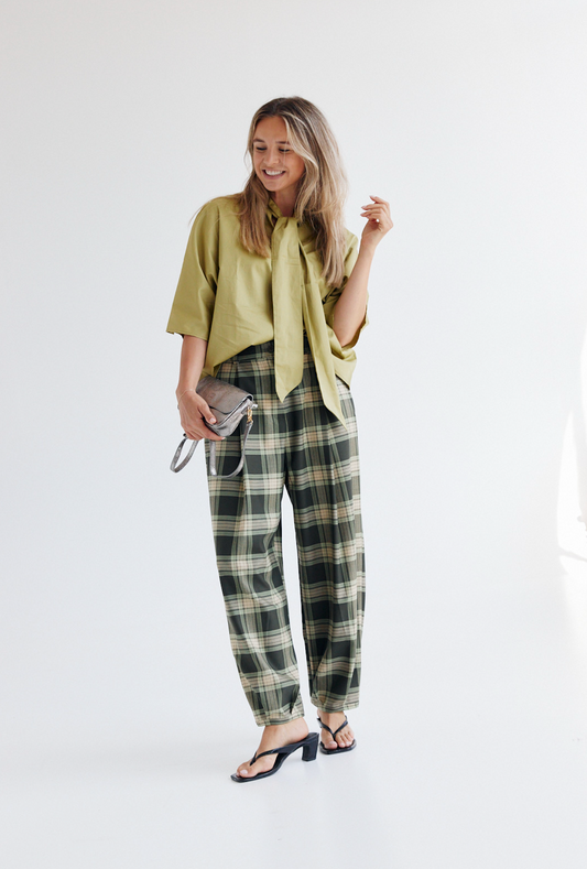 Pants Libby Green carreaux