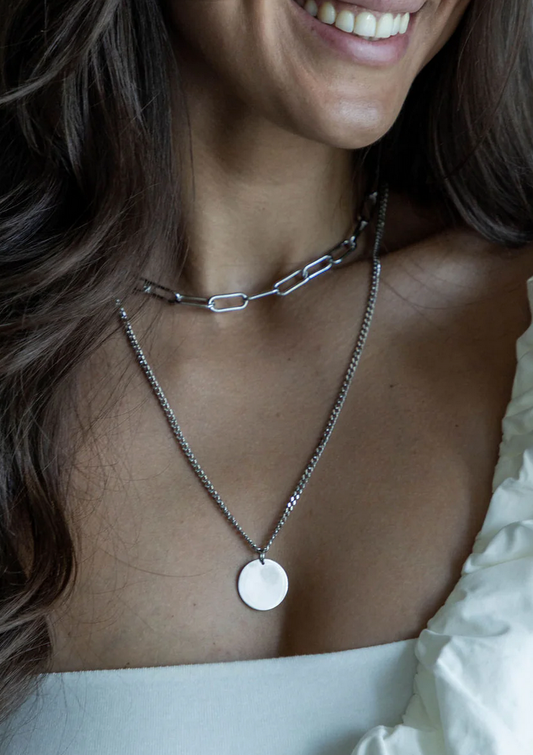 Jean necklace Silver
