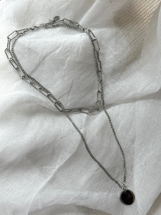 Jean necklace Silver
