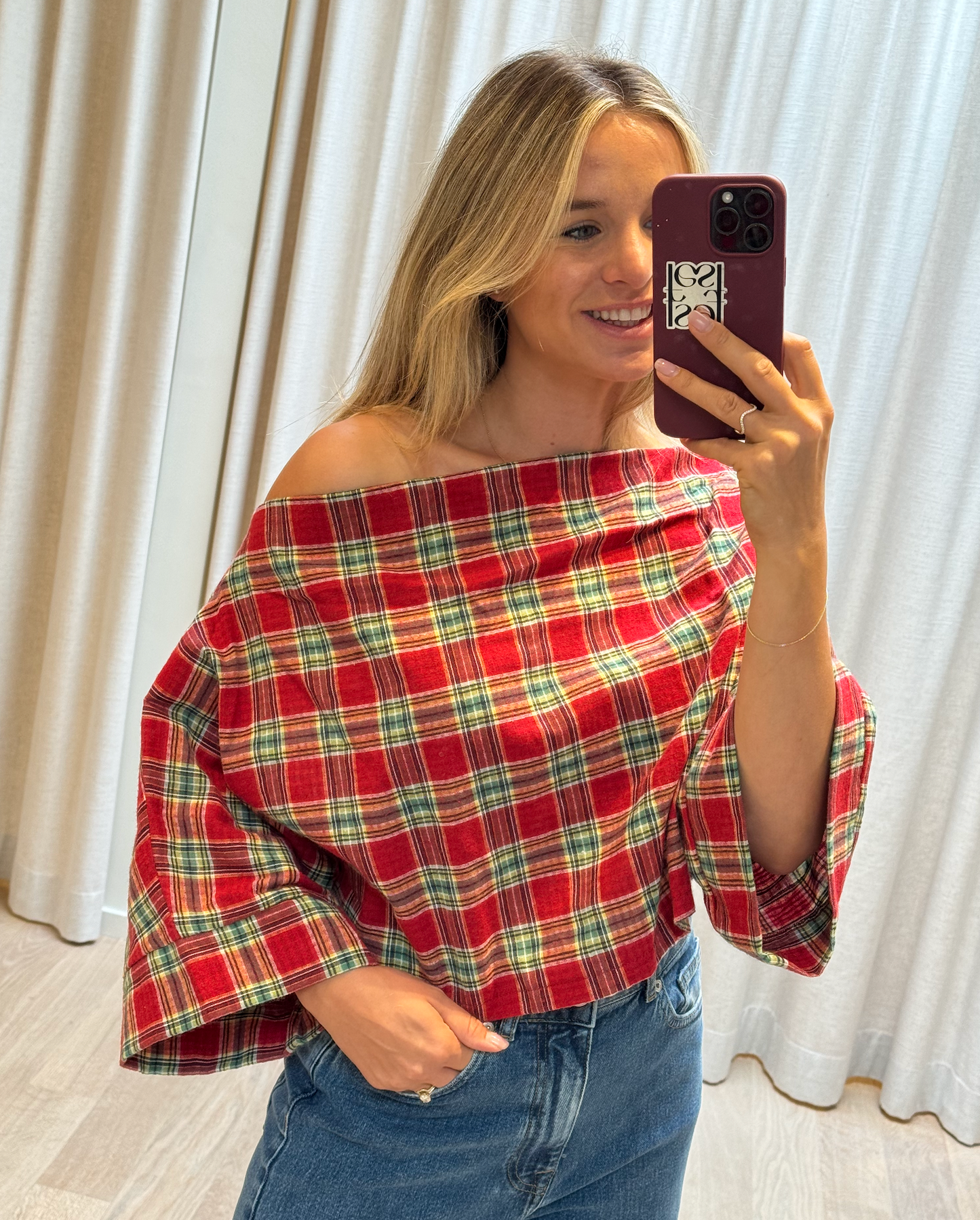 Blouse Carré Rouge