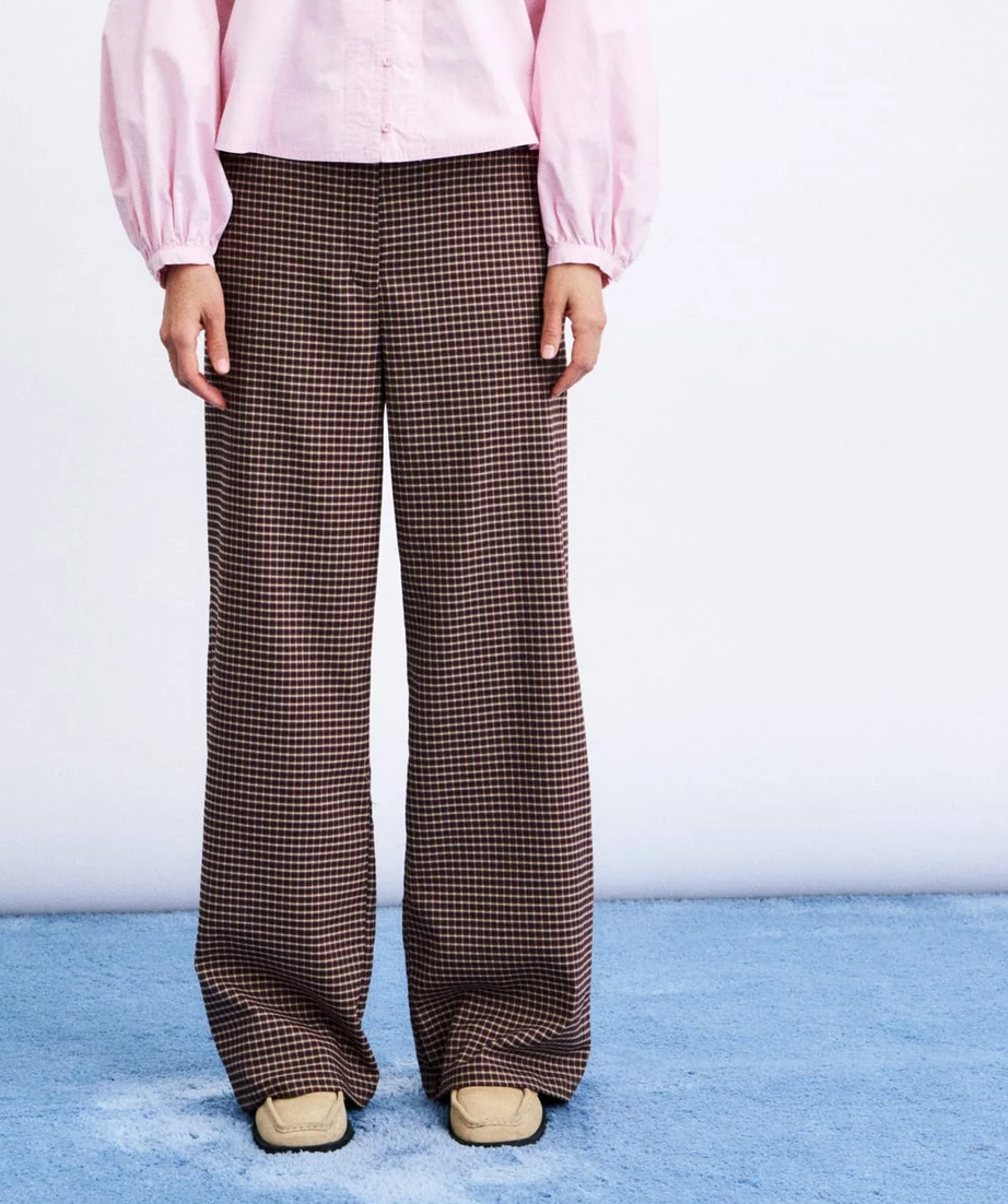 Highland pantalon Kaki & bordeaux