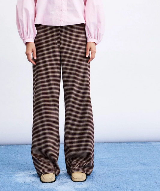 Highland pantalon Kaki & bordeaux