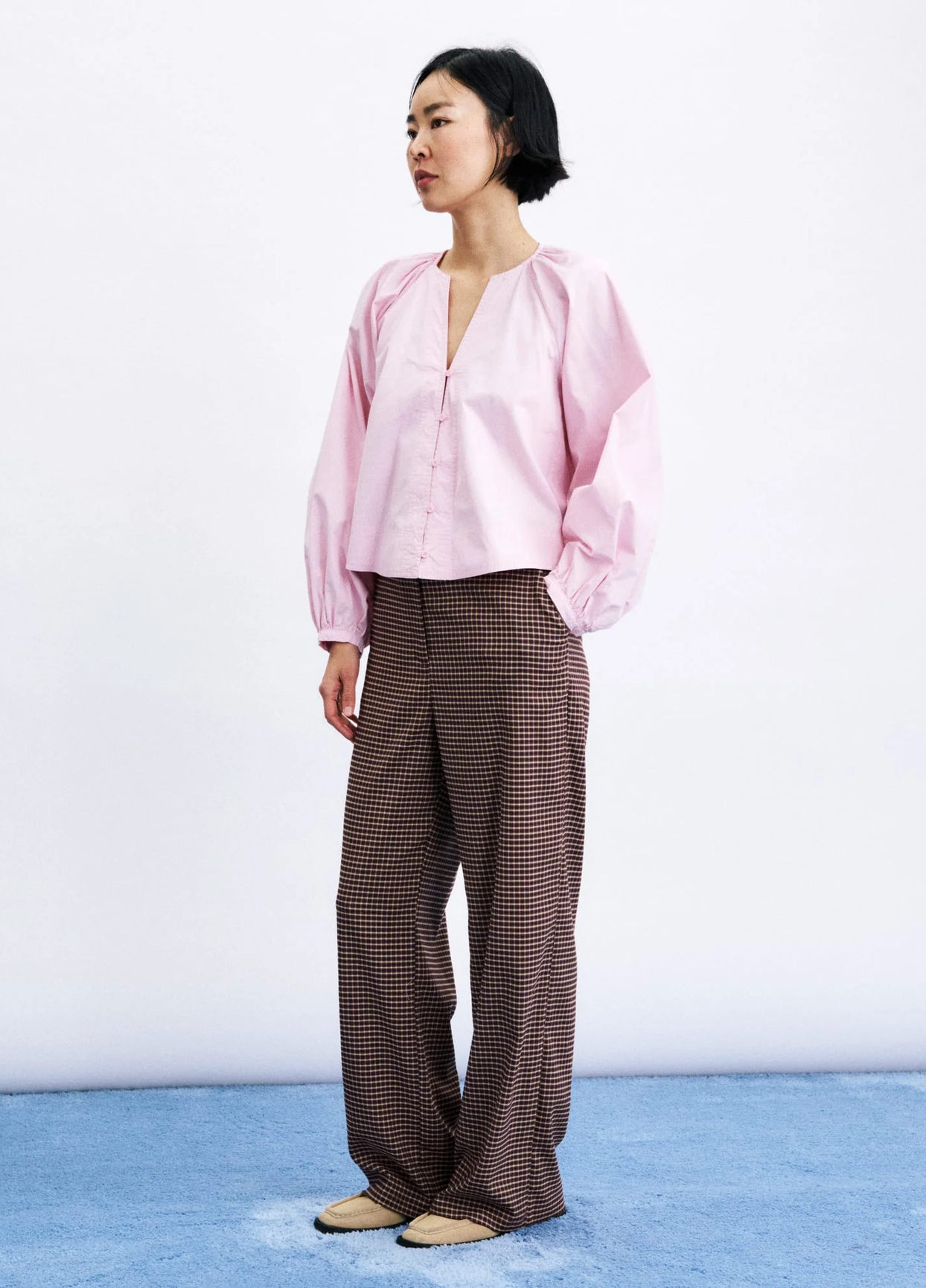 Highland pantalon Kaki & bordeaux