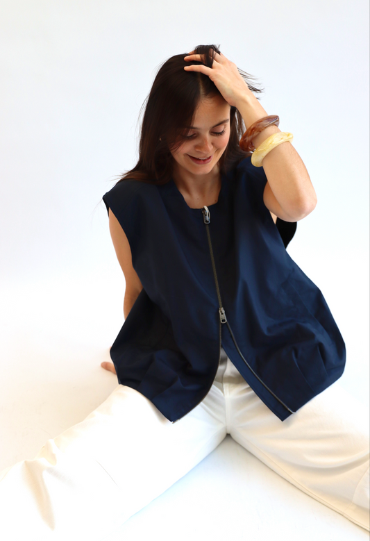 Kylie vest Dark sapphire