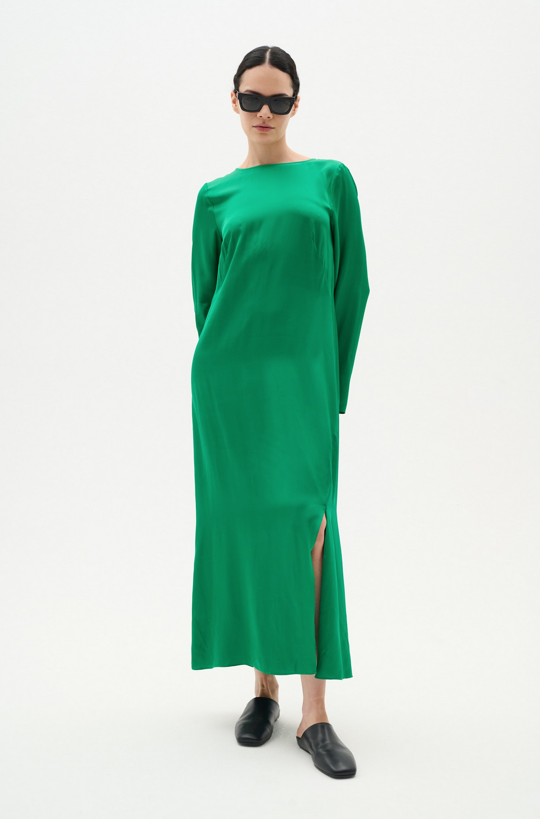 Cass dress Kale green