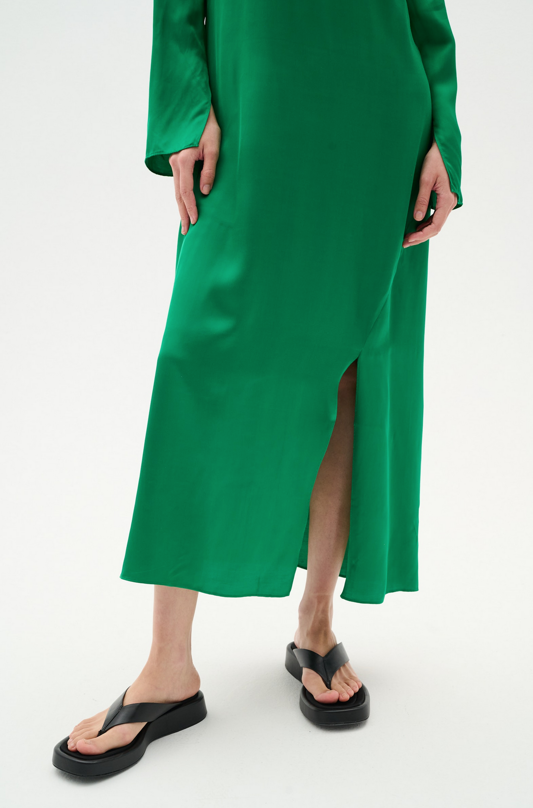 Cass dress Kale green