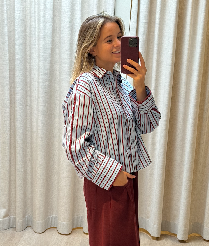 Lee LS piping shirt Sky way