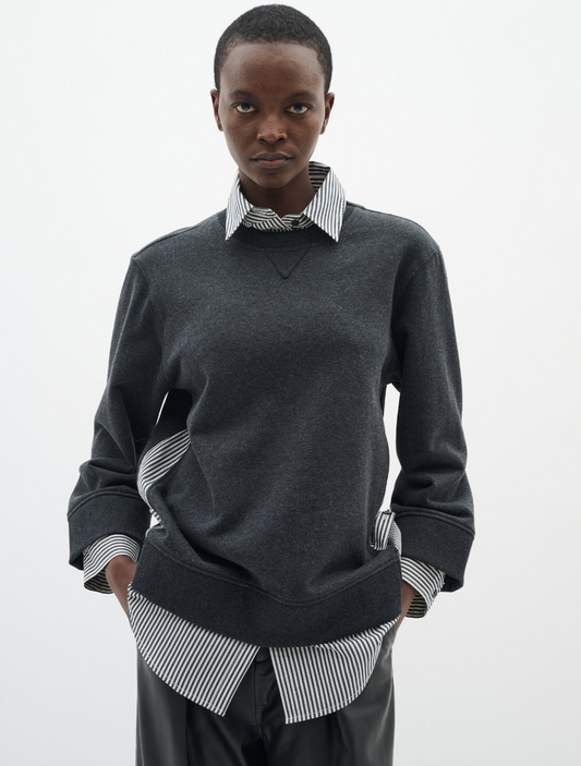 Natalja Sweatshirt Grey Stripe