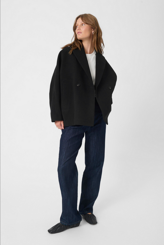 Rubie Peacoat Black