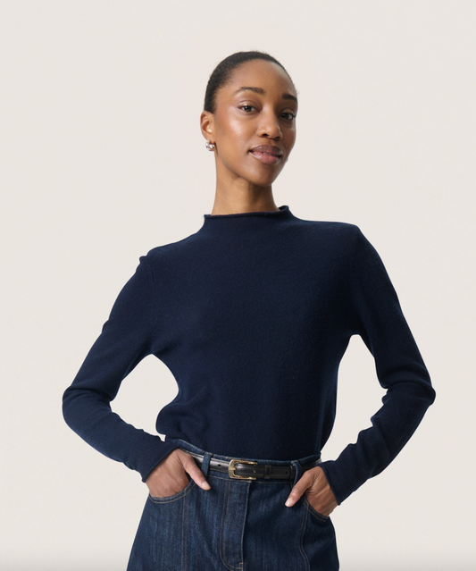 Molina mockneck pullover Night sky