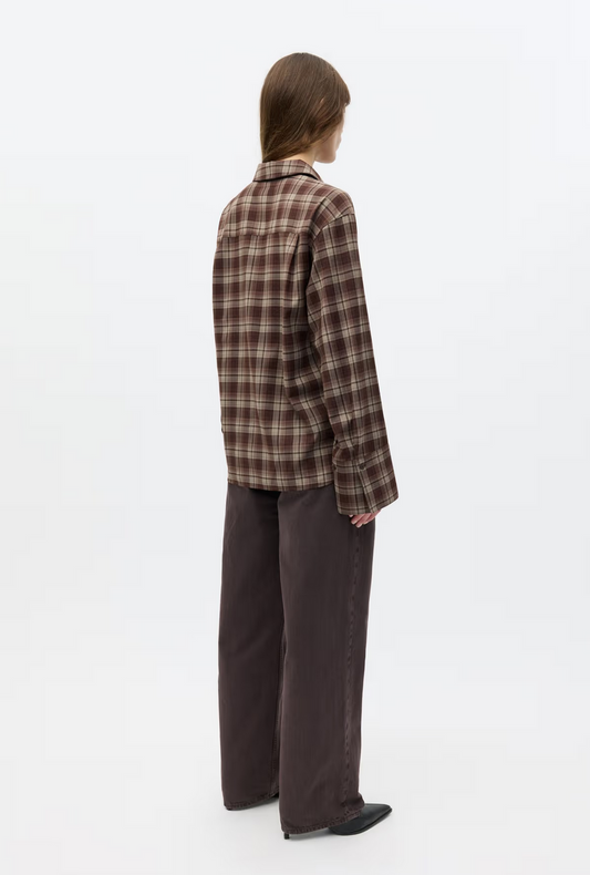 Web Shirt Chocolate check