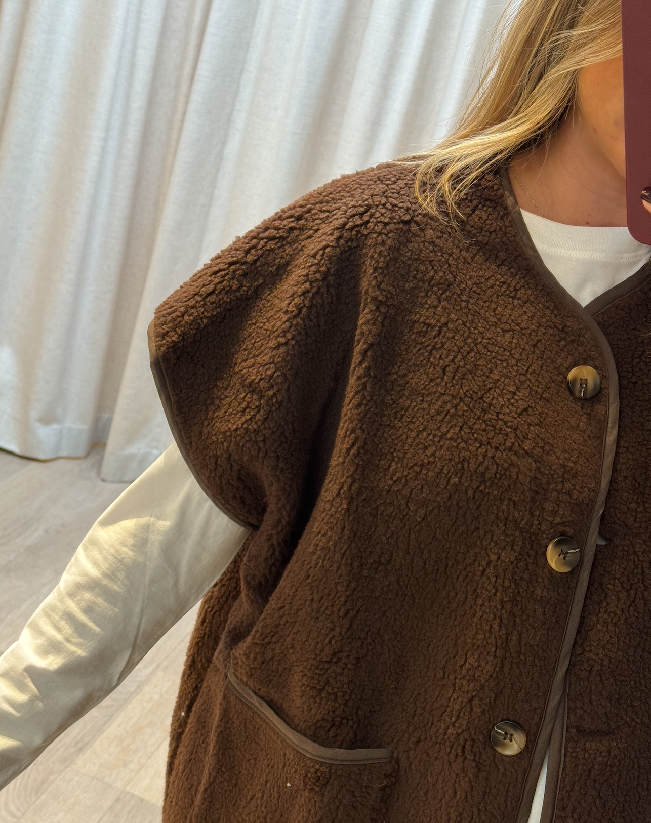 Teddy Vest Chocolate