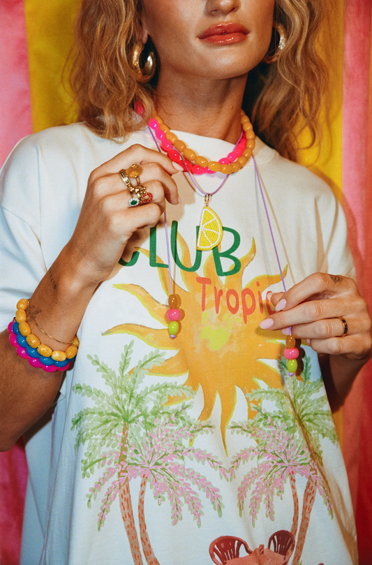 Tropical SS tee Off-white