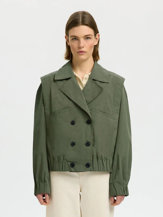 Sutton casual bomber Deep lichen green
