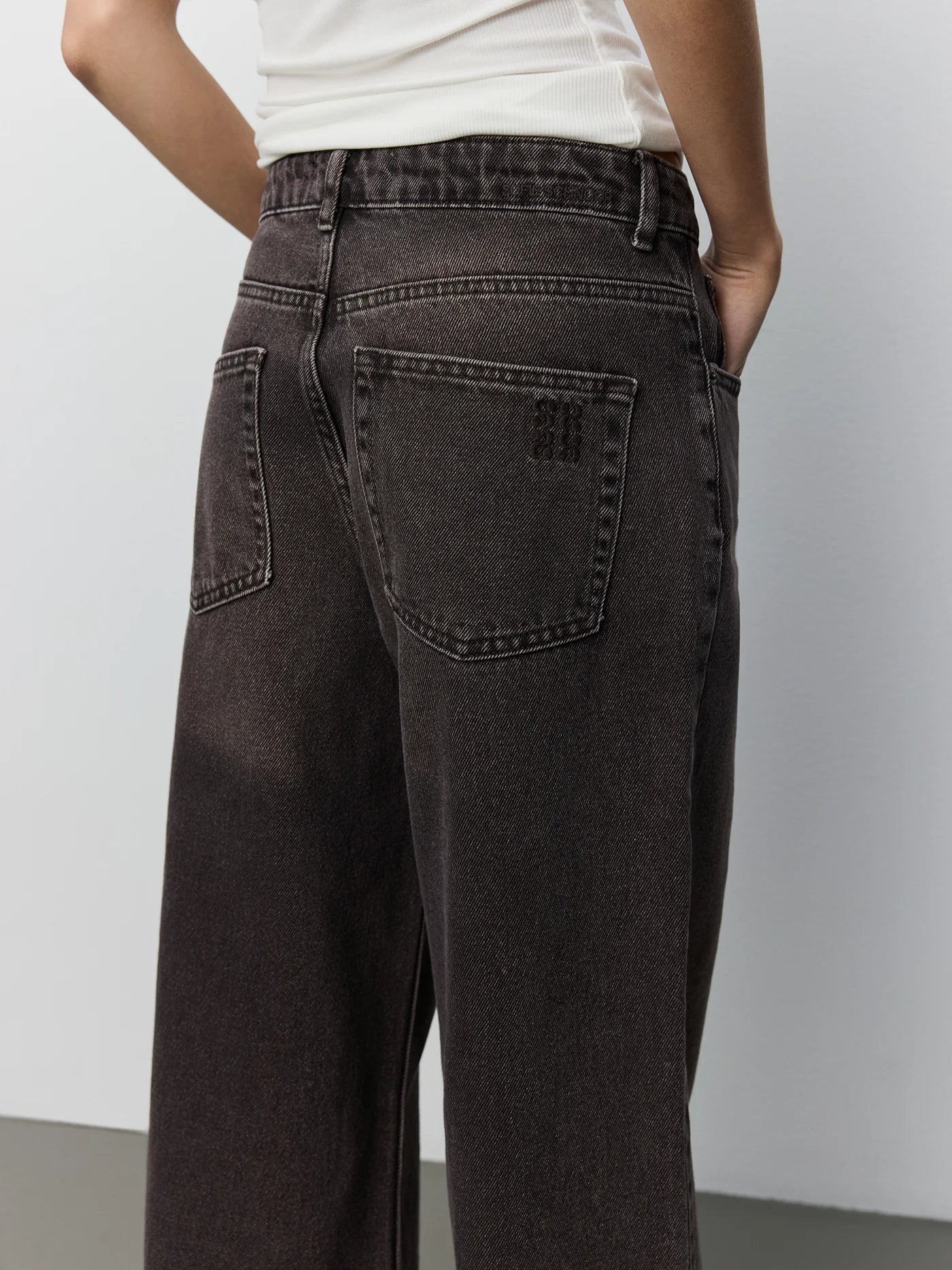 Venice Mid Waist Jeans Dark plum