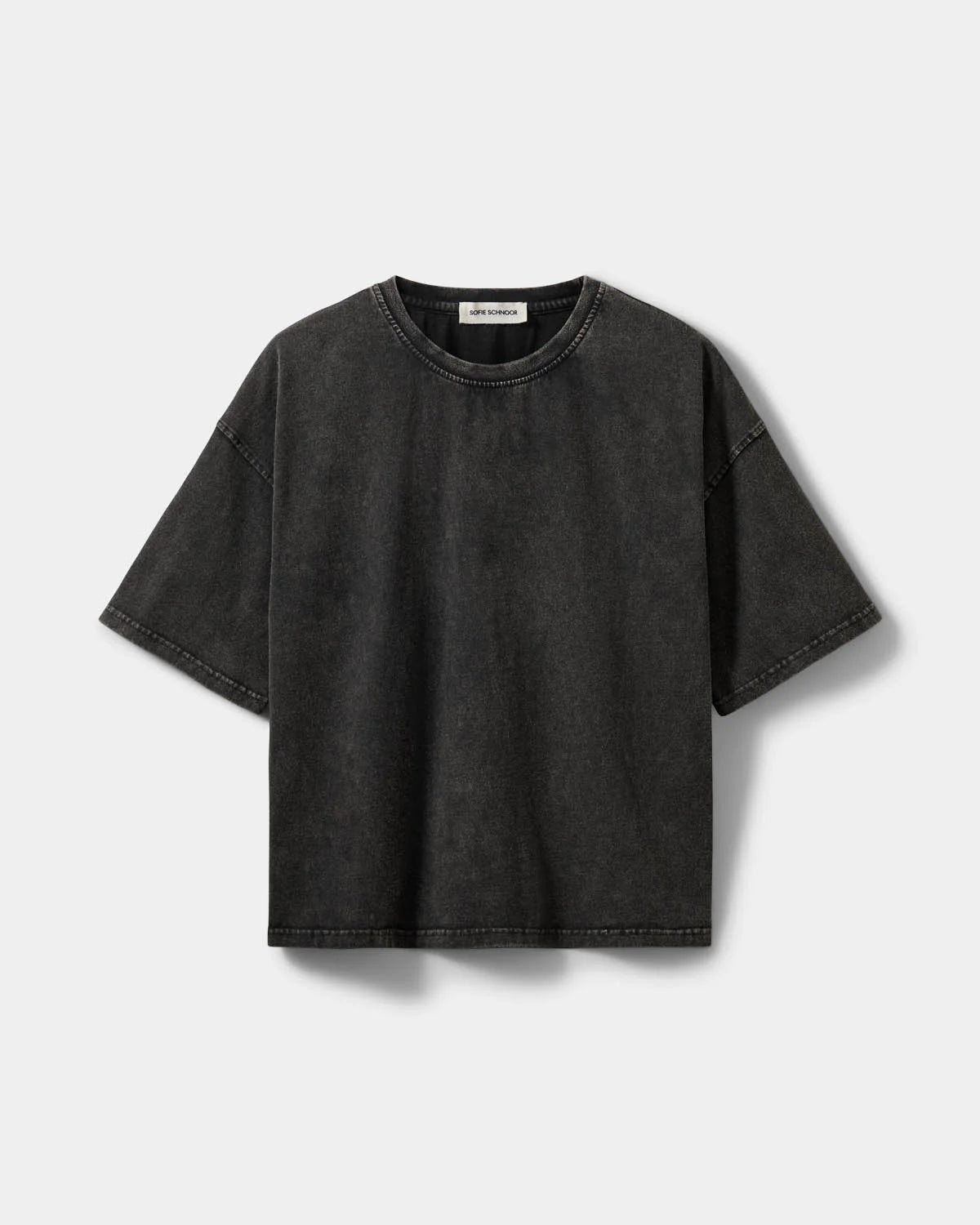 Vera boxy T-shirt Washed black