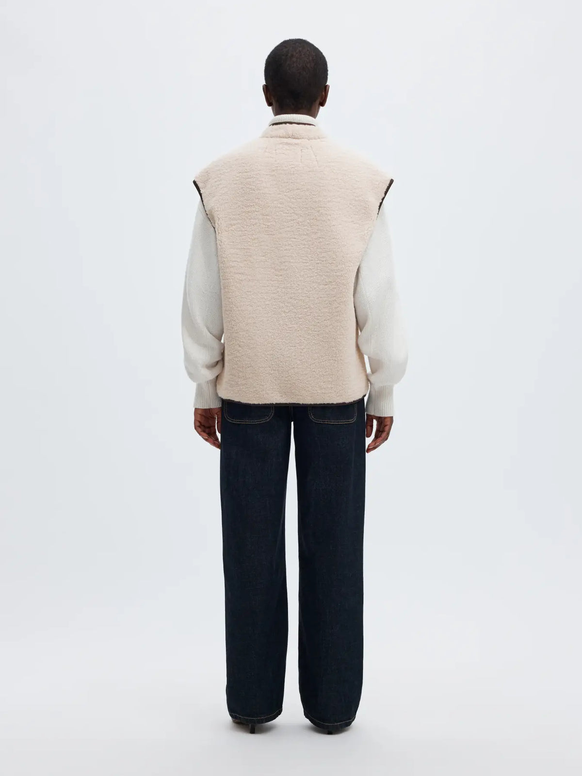 Isabel teddy vest Birch