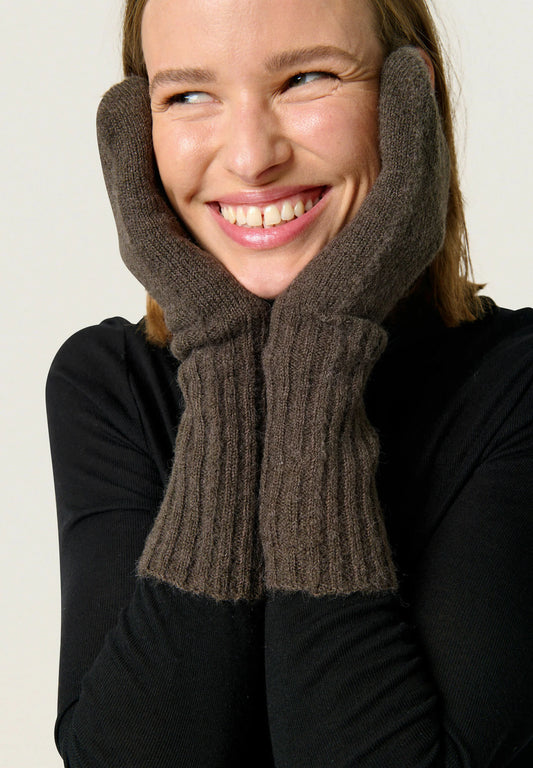 Anaye mittens Morel melange