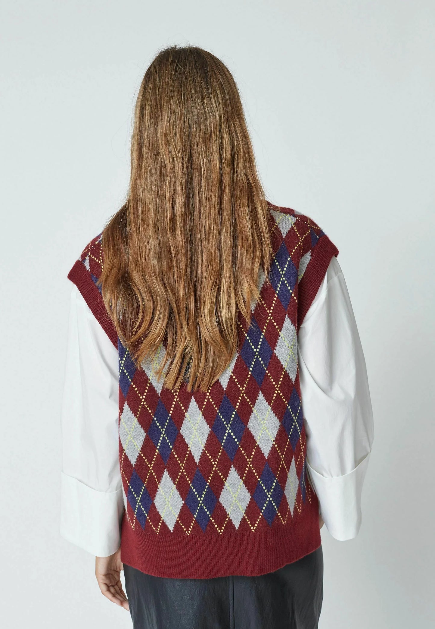 Row check vest Winered
