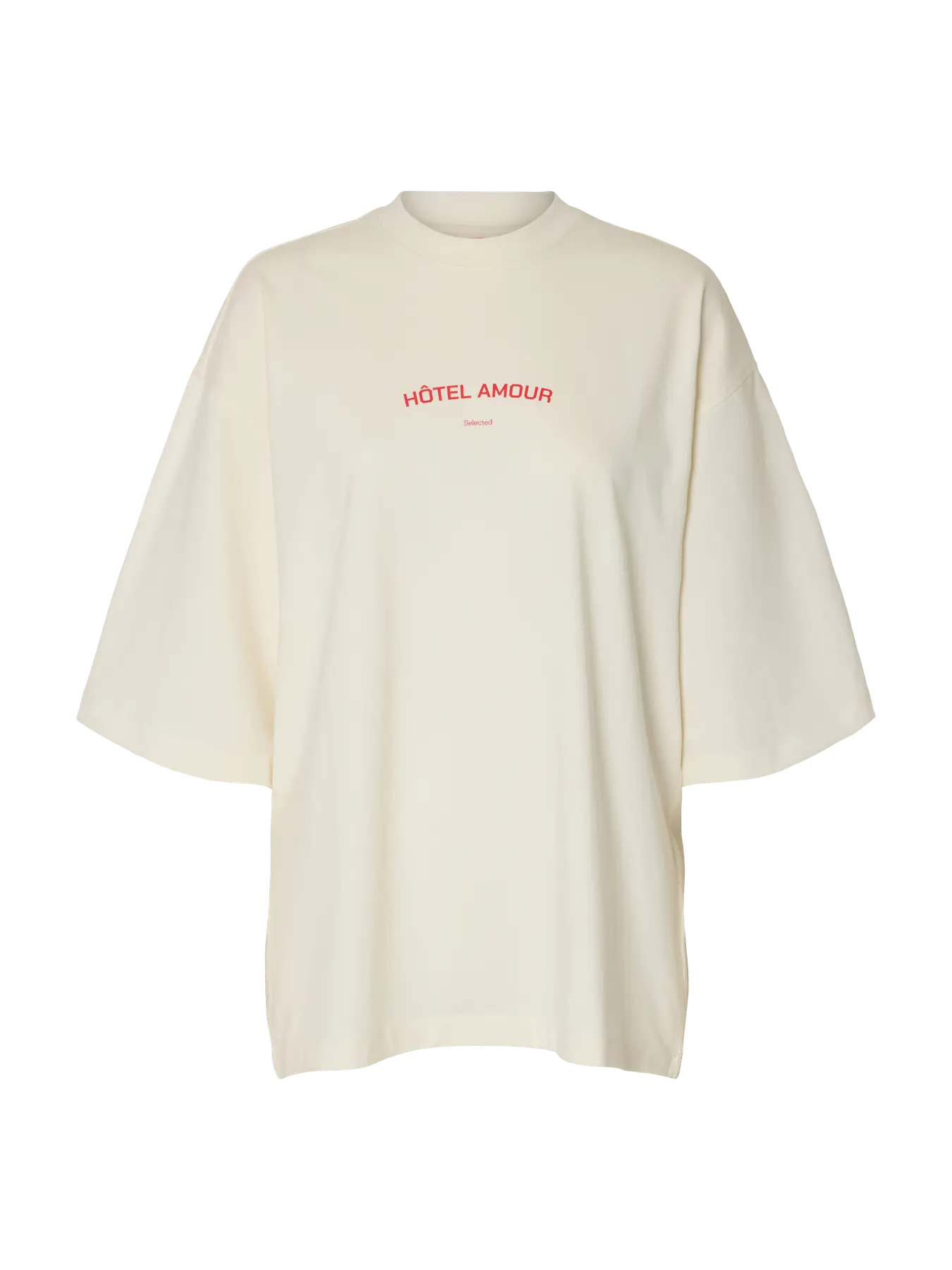 Boxy Lia SS hotel amour tee Egret