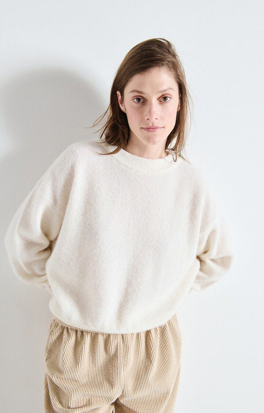 Pull col bateau Blanc