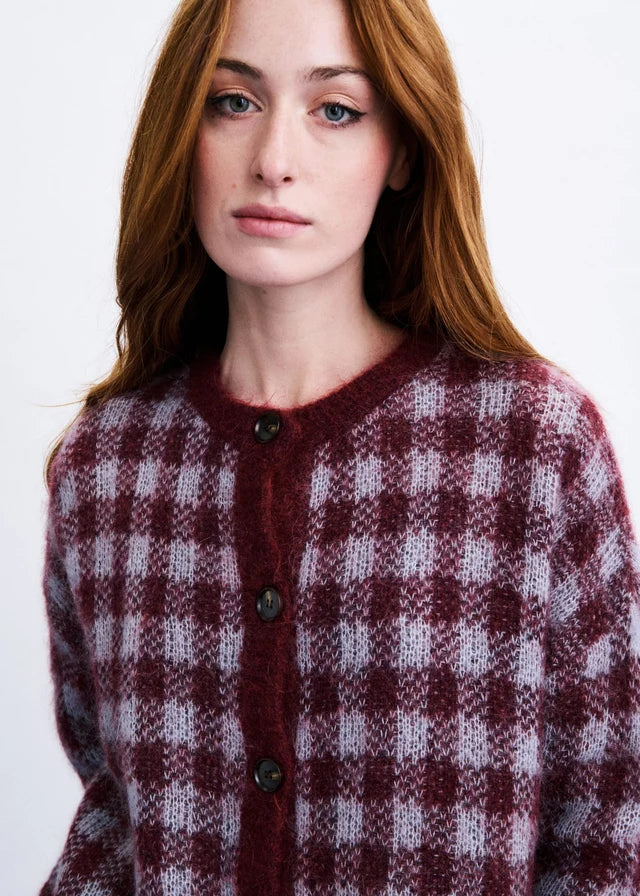 Aomori cardigan Bordeaux