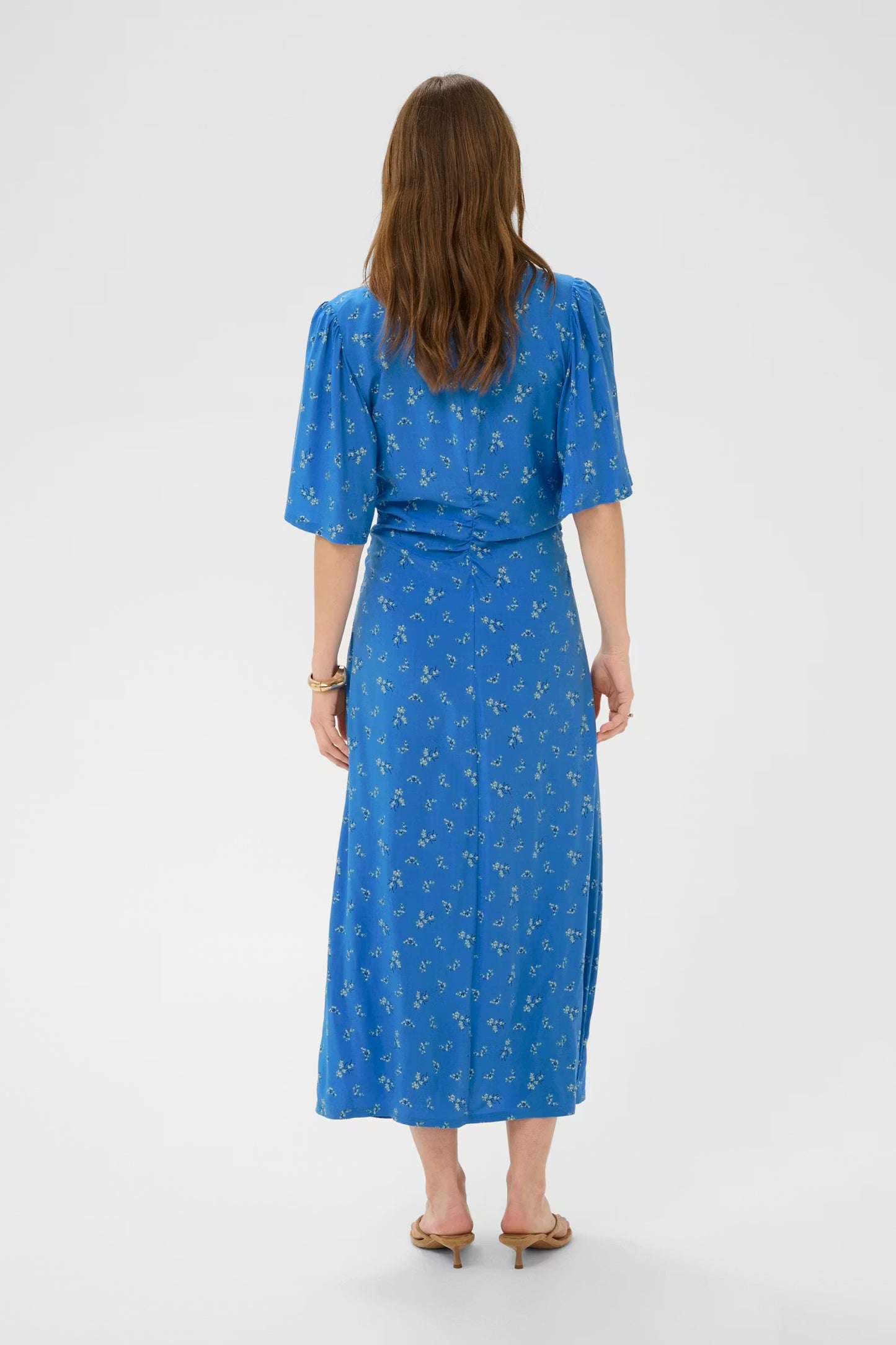 Arjana ruching dress Regetta disty print