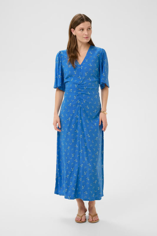 Arjana ruching dress Regetta disty print
