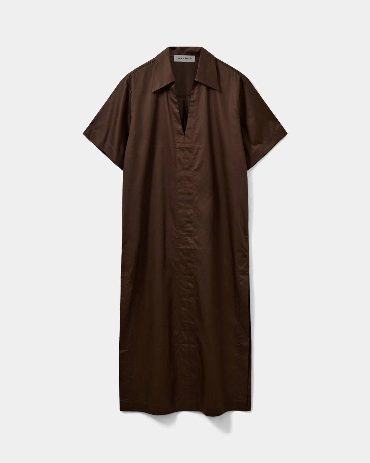 Asana oversize shirt dress Intense brown