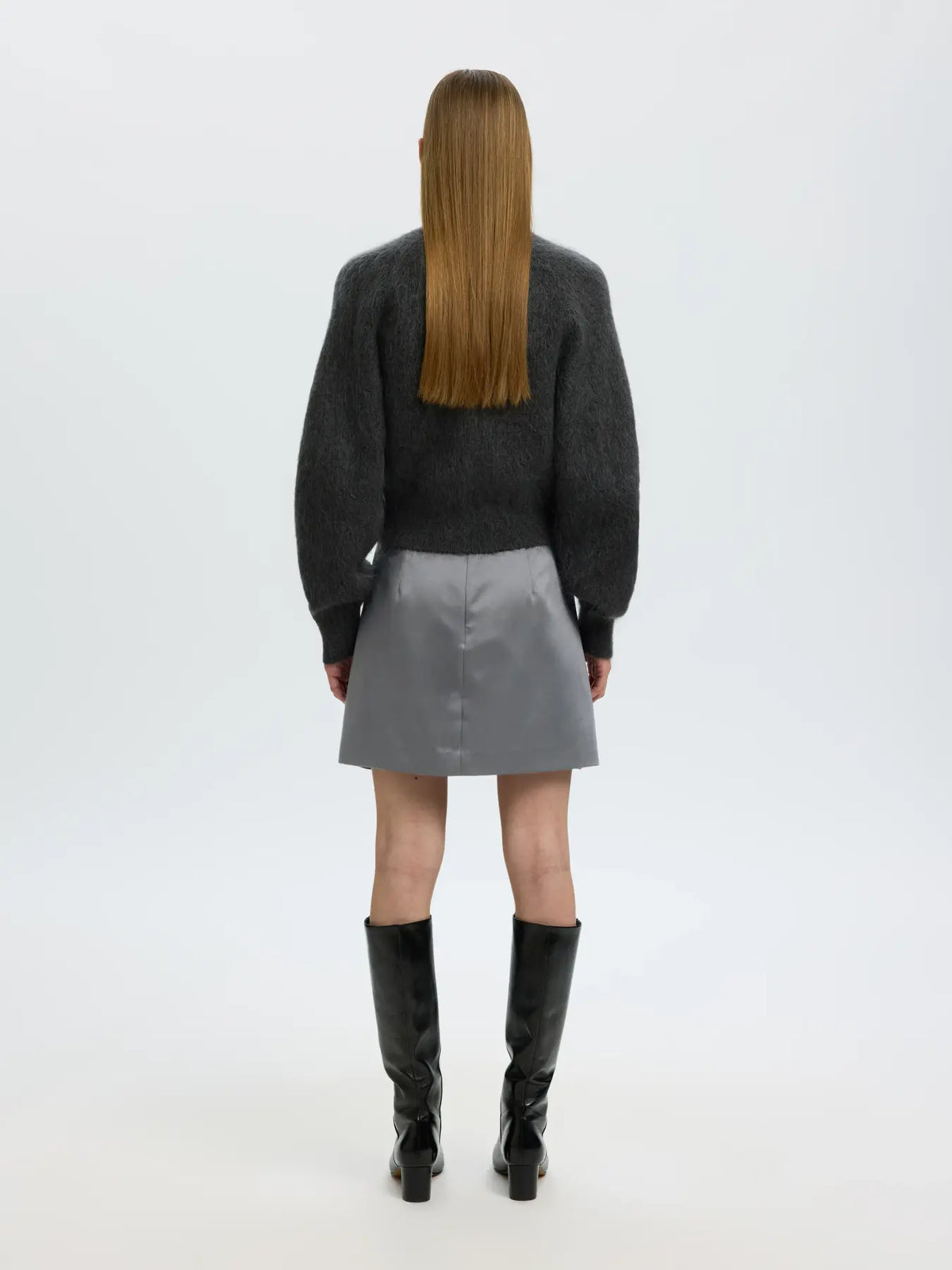 Athena mw short skirt Asphalt