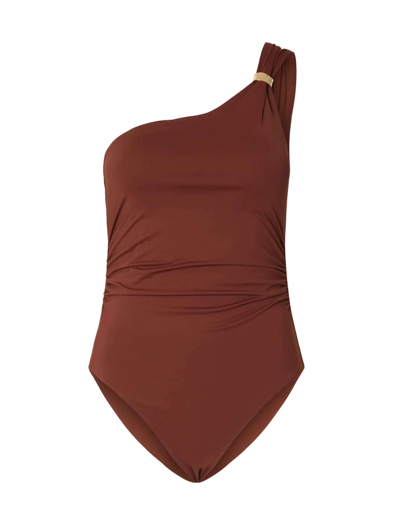Bari one shoulder swimsuit Cherry mahogny