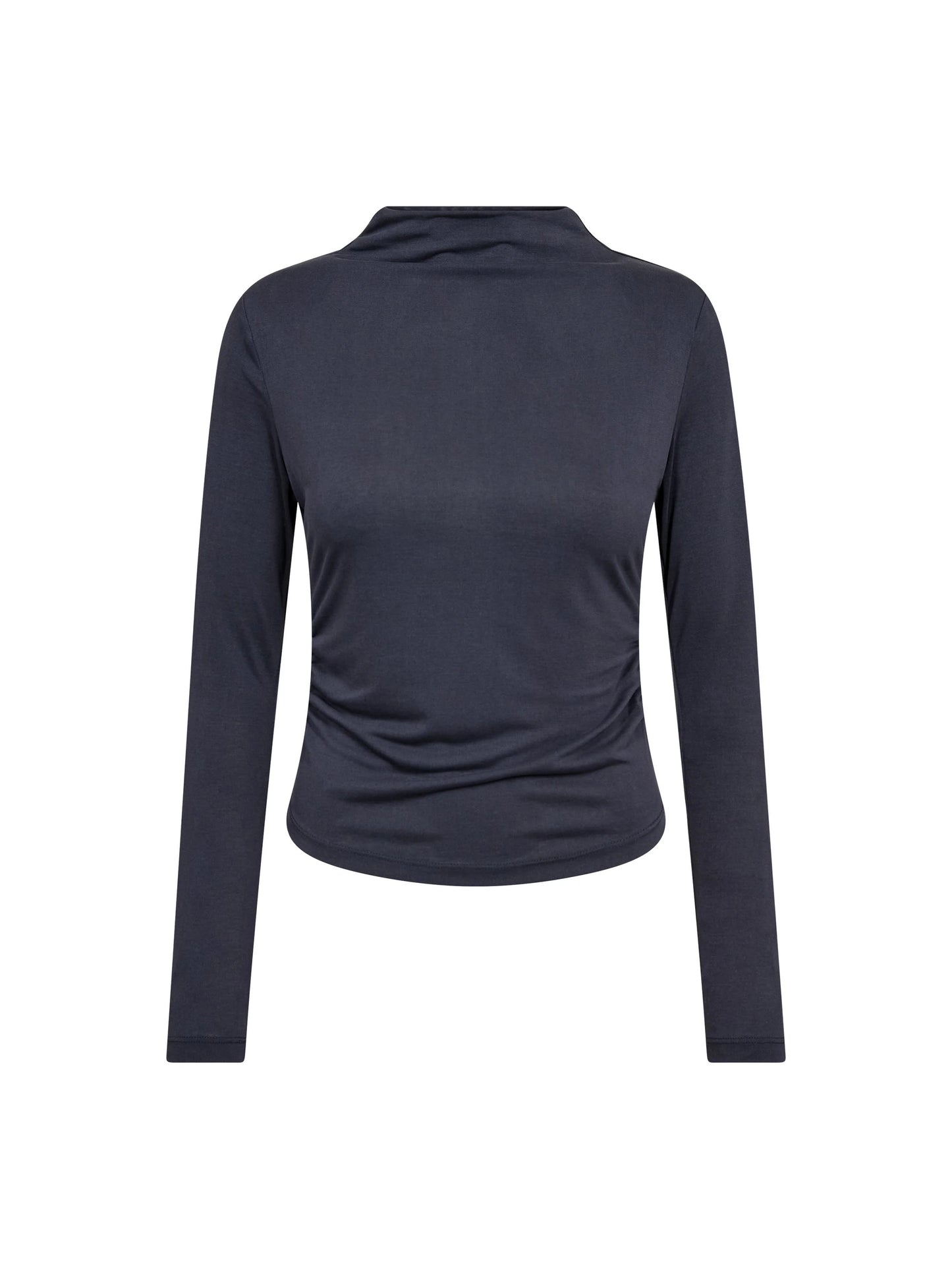Camilla padded LS blouse Dusty blue