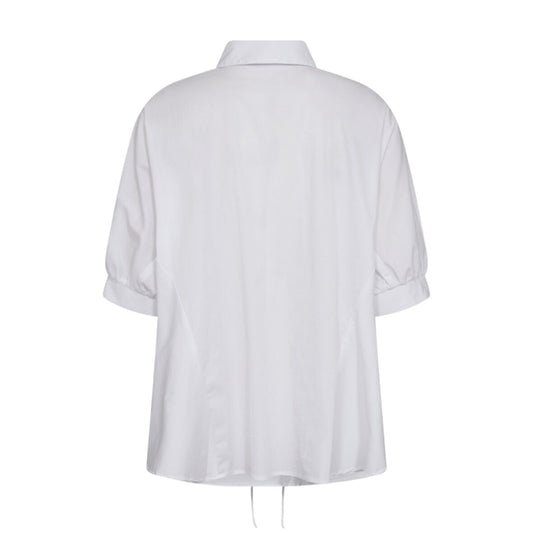Cotton crisp wing blouse White