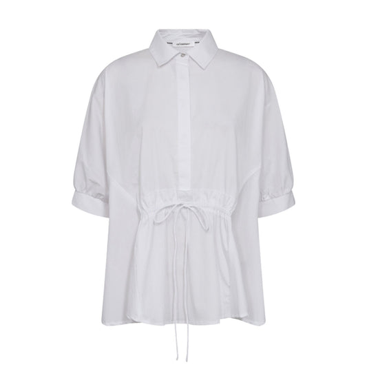 Cotton crisp wing blouse White