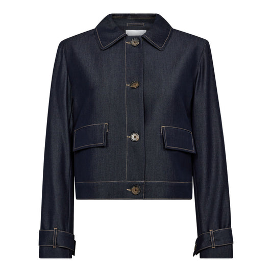 Terry denim jacket Dark denim