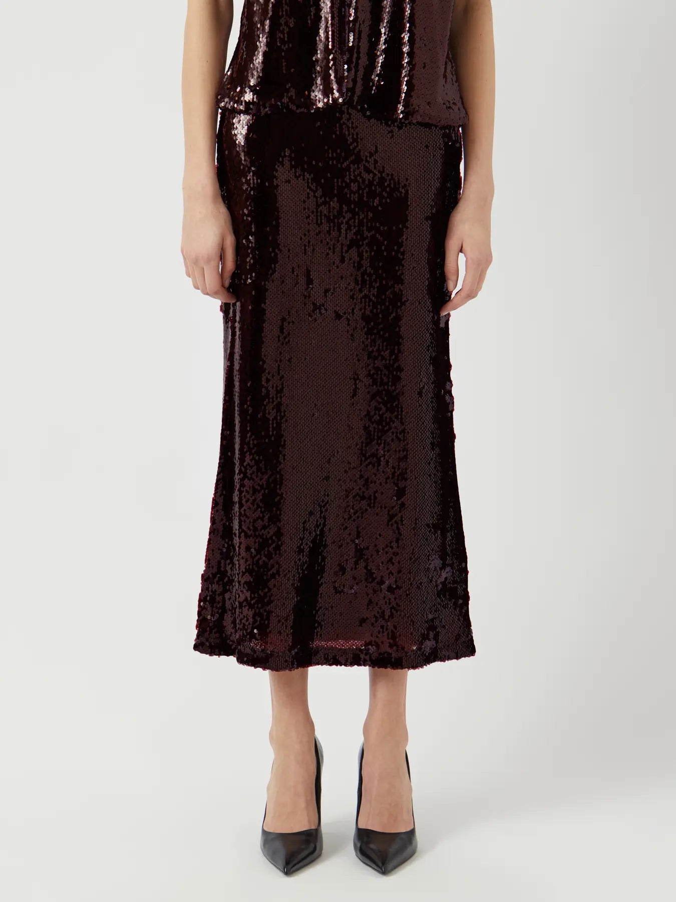 Royalina HW sequin ankle skirt