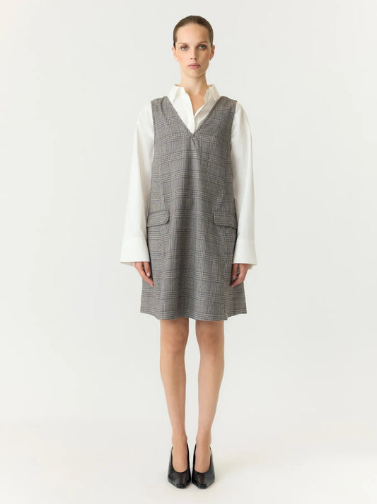 Dakota SL wide spencer dress Checks