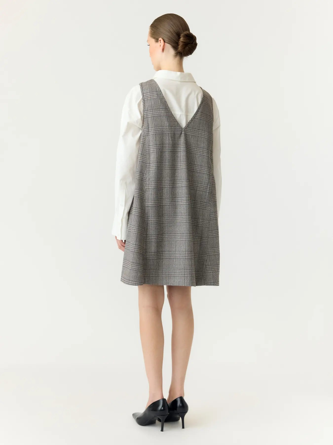 Dakota SL wide spencer dress Checks