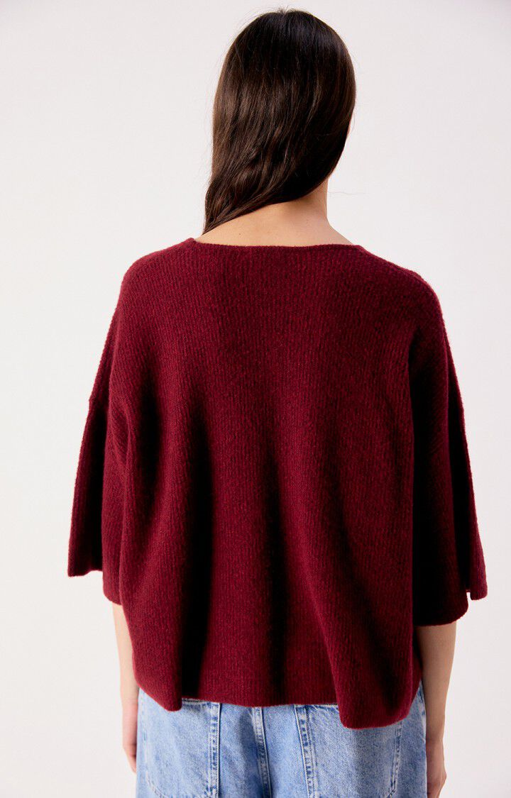 Dam pull ample col rond Cerise